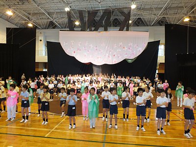 ミュージカルの特別練習を行いました
