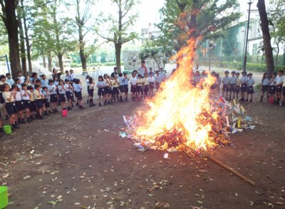 願い事を天に送る会を行いました
